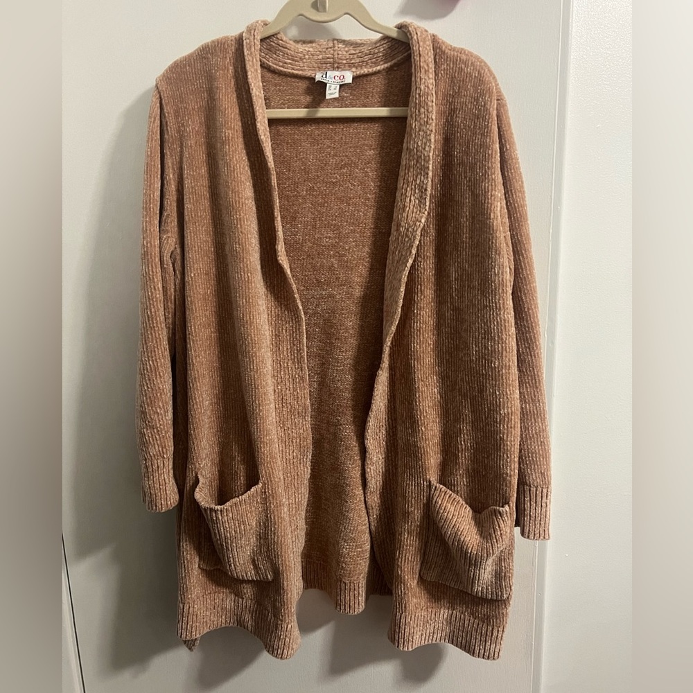 Denim & Co. Open Front Cardigan with
Pockets